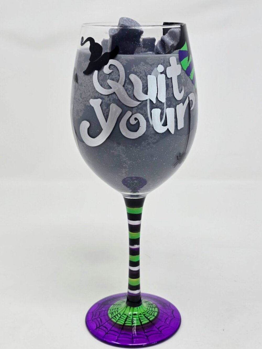 Artisan One Moon Flame Brewing Trouble Halloween Rosemary Cedar Glass Candle New - Picture 4 of 11